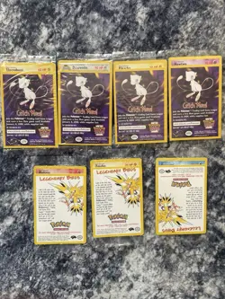 Pokemon League Promo Lot Sealed WOTC Catch Mew+Legendary Birds Vintage 1999-2000 - Image 2