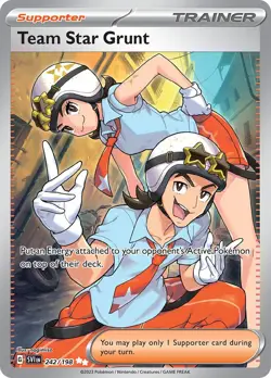 Team Star Grunt - 242/198 - Scarlet & Violet Base - NM - Pokemon - Read Desc. - Image 1