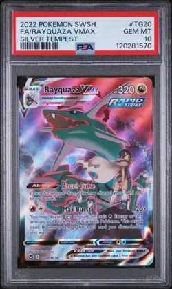 PSA 10 Rayquaza VMAX - TG20/TG30 - Silver Tempest - Pokemon - Read Description - Image 1