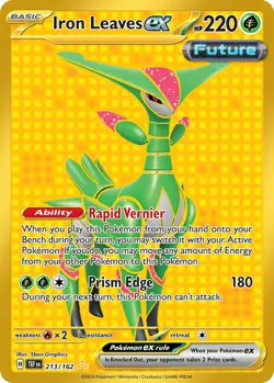 Iron Leaves ex - 213/162 - Temporal Forces Hyper Rare - NM - Pokemon - Read Desc - Image 1
