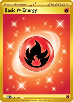 Basic Fire Energy - 230/197 - Obsidian Flames - NM - Pokemon - Read Desc. - Image 1