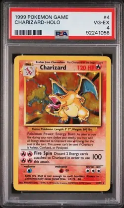 PSA 4 Charizard - 4/102 - Base Set - Pokemon - Read Description - Image 1