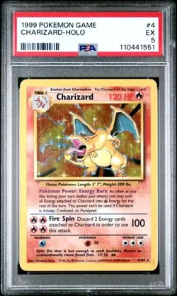 PSA 5 Charizard - 4/102 - Base Set - Pokemon - Read Description - Image 1