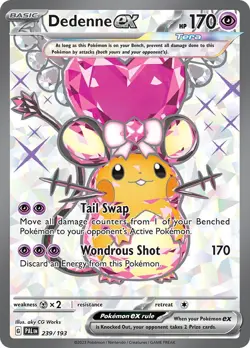 Dedenne ex - 239/193 - Paldea Evolved - Pokemon - Read Description - Image 1