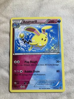 Pokemon TCG Shiny Azumarill 77/114 XY Steam Siege Era NM Condition - Image 1
