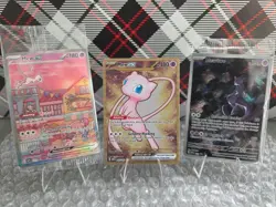 Pokemon 151 UPC Promo Set Metal Mew 205 Mew 053 & Mewtwo 052 SEALED - Image 1