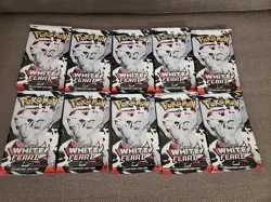 10x Pokemon White Flare Booster Packs, English - New Factory Sealed LOT - Image 1