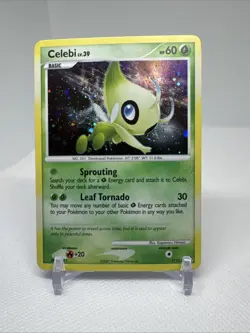 2007 POKEMON DIAMOND & PEARL MYSTERIOUS TREASURES 7 CELEBI-HOLO - Image 1