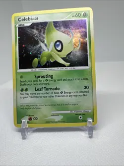 2007 POKEMON DIAMOND & PEARL MYSTERIOUS TREASURES 7 CELEBI-HOLO - Image 4