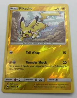 Pokemon TCG Burning Shadows Pikachu 40/147 Reverse Holo NM/M Unplayed - Image 1
