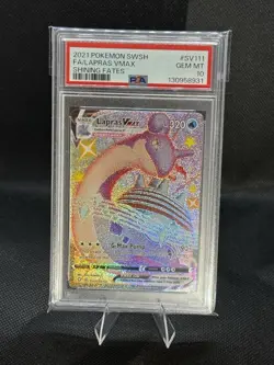 2021 Pokemon SWSH Shining Fates Lapras Vmax Shiny Vault Holo #SV111 PSA 10 - Image 1