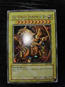 Vintage Yu-Gi-Oh Winged Dragon of Ra - Prismatic Secret Rare - DOD-001 NM - Image 1