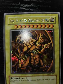 Vintage Yu-Gi-Oh Winged Dragon of Ra - Prismatic Secret Rare - DOD-001 NM - Image 2