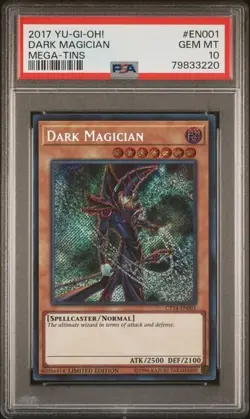 2017 Yugioh Dark Magician Mega-Tins Limited Edition CT14-EN001 PSA 10 GEM MINT - Image 1