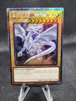 Yugioh! Blue-Eyes White Dragon (8th Art) - RA04-EN108 - Platinum Secret Rare - Image 1