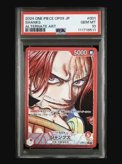 PSA 10 Luffy OP09-061 Shanks OP09-001 Bandai One Piece Card Game Japanese - Image 2