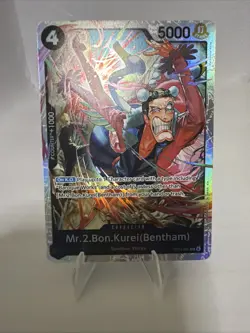 Mr.2.Bon.Kurei (Bentham) OP14-091 SR The Azure Sea's Seven - ONE PIECE ENGLISH - Image 1