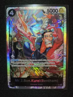 Mr.2.Bon.Kurei (Bentham) OP14-091 SR The Azure Sea's Seven - ONE PIECE ENGLISH - Image 1