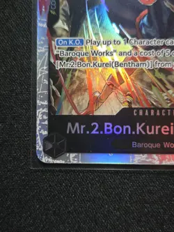 Mr.2.Bon.Kurei (Bentham) OP14-091 SR The Azure Sea's Seven - ONE PIECE ENGLISH - Image 4