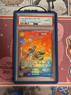 O-Nami OP07-101 Special Alternate Art Holo PSA 10 | One Piece TCG 2024 - Image 2