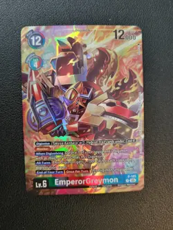 Digimon Card Game EmperorGreymon P-185 P 05 NM - Image 1
