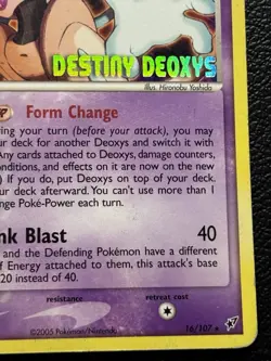 Deoxys (Normal Forme) - 16/107 (Movie Promo) 016/107 Pokemon Card TCG MP - Image 5