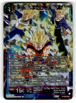 SS Son Goku & SS Vegeta & SS Trunks, United P-553 Foil Promo Promotion Cards LP - Image 1