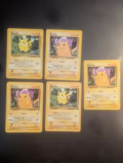 Pikachu Pokemon Lot (5 Cards) Vintage WOTC + Modern Collector’s Bundle LP/MP - Image 1