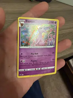Pokemon Card Espeon SWSH174 Cosmo Holo Rare Black Star Promo Near Mint - Image 1