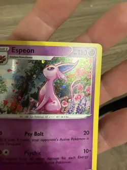 Pokemon Card Espeon SWSH174 Cosmo Holo Rare Black Star Promo Near Mint - Image 2