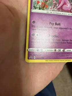 Pokemon Card Espeon SWSH174 Cosmo Holo Rare Black Star Promo Near Mint - Image 3