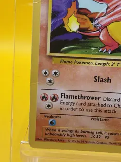 Pokemon Card Base Set Unlimited Charmeleon 24/102 Moderate Play MP - Image 2
