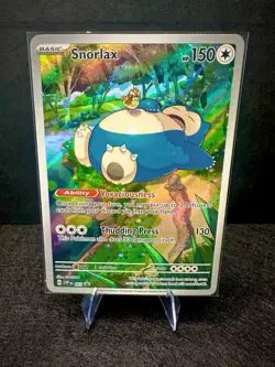 Snorlax SVP 051 Scarlet & Violet Black Star Promo SIR Pokemon TCG Card NM - Image 1