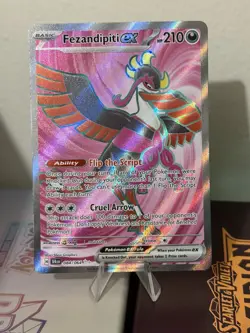 Pokemon TCG Fezandipiti EX Ultra Rare Shrouded Fable Card 084/064 NM - Image 1