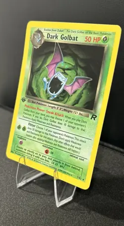 Dark Golbat - 7/82 - Pokemon Team Rocket 1st Edition Holo Rare Card WOTC - Image 2