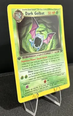 Dark Golbat - 7/82 - Pokemon Team Rocket 1st Edition Holo Rare Card WOTC - Image 3