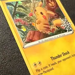 Pikachu SWSH153 Holo Holiday Calendar Snowflake Promo SWIRL! Mint! Pokemon - Image 2