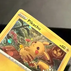 Pikachu SWSH153 Holo Holiday Calendar Snowflake Promo SWIRL! Mint! Pokemon - Image 3