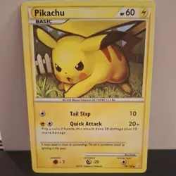 Moderately Played Pikachu - 78/123 - Common Pokemon HeartGold & SoulSilver - Image 1