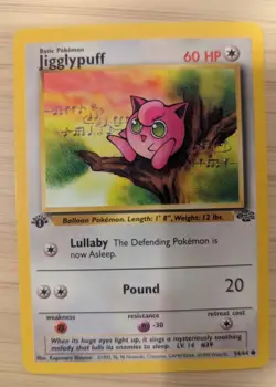 Pokemon TCG Jigglypuff Jungle 54/64 Regular 1st Edition Common *Check Pictures* - Image 1