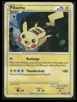 LP Pikachu HGSS03 Pokemon TCG: 2010 HGSS Black Star Promo - Image 1