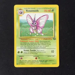 Venomoth 29/64 Rare Jungle Unlimited 1999 Pokemon WOTC - Image 1