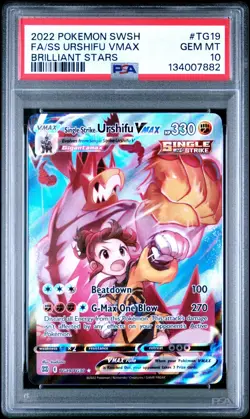 PSA 10 SINGLE STRIKE URSHIFU VMAX TG19/TG30 FULL ART BRILLIANT STARS POKEMON 😍 - Image 1