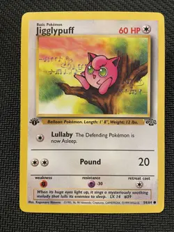Jigglypuff 54/64 Jungle Regular First Edition Pokemon Vintage - Image 1