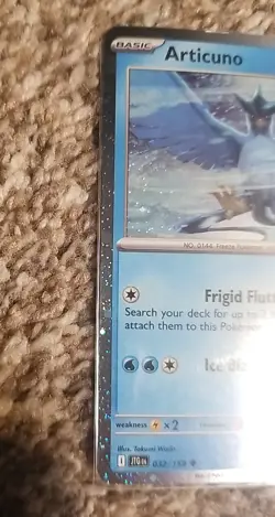 Pokemon Articuno 032/159 Holiday Calendar 2025 Stamped Journey Together Cosmos - Image 3