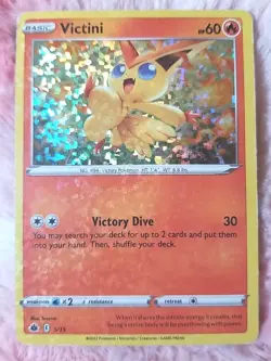 2022 Pokemon TCG Victini 5/15 McDonald's 2022 Holo Card HP - Image 1