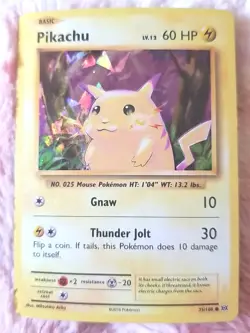 Pikachu Holo Cracked Ice Pokemon XY Evolutions Deck Exclusive 35/108 - Image 1