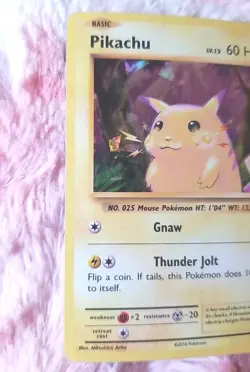 Pikachu Holo Cracked Ice Pokemon XY Evolutions Deck Exclusive 35/108 - Image 2