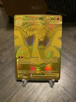 Mega Charizard X Ex 130/094 Gold Secret Rare Phantasmal Flames Pokemon TCG - Image 1