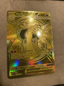 Mega Charizard X Ex 130/094 Gold Secret Rare Phantasmal Flames Pokemon TCG - Image 4